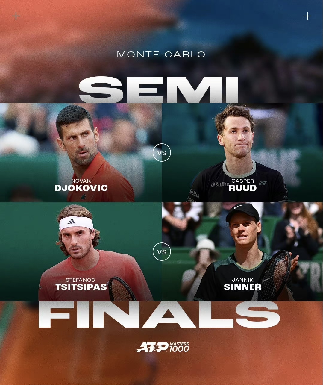 蒙特卡洛大师赛碾压ATP总决赛,鲁德关键制胜 蒙特卡洛大师赛碾压ATP总决赛,鲁德关键制胜